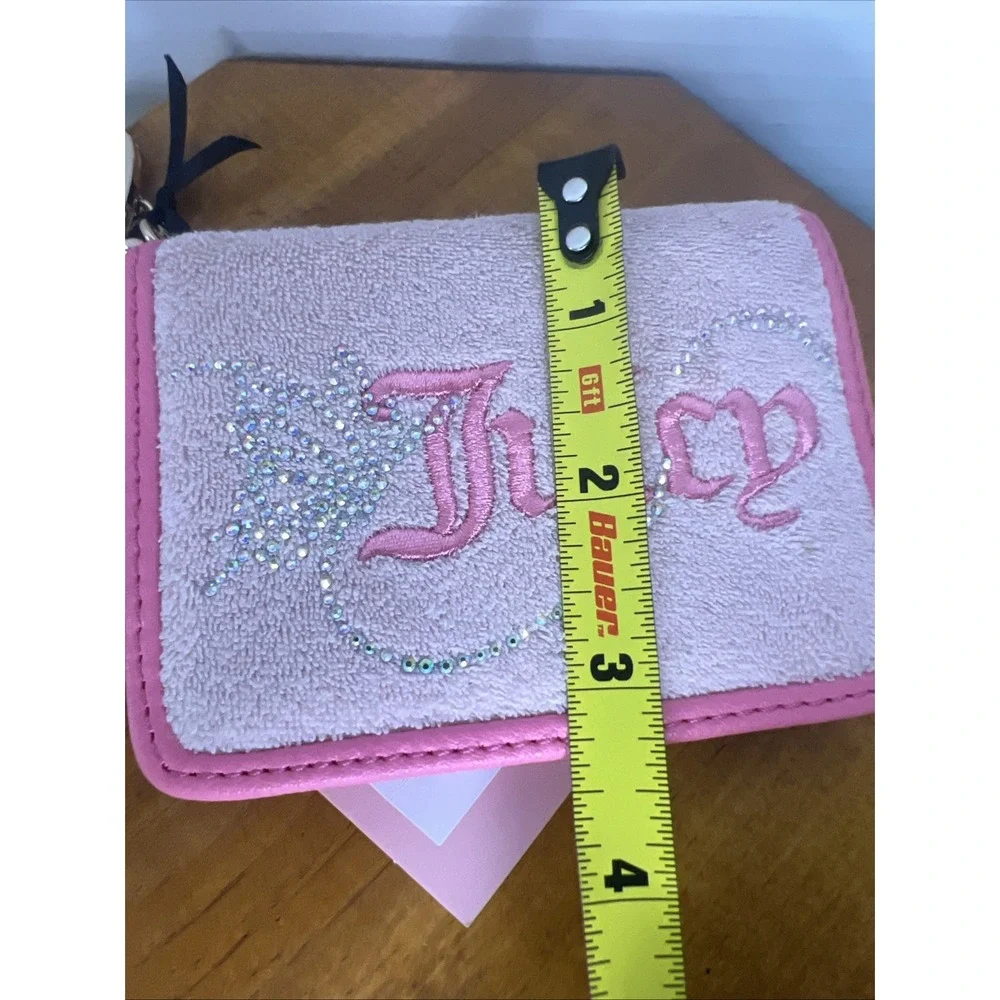 NWT Juicy Couture Wing It Card Case Key‎ Fob Wallet - Pretty Pink! - Butterfly